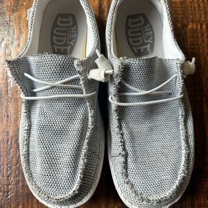 Hey Dude Stone White Loafers